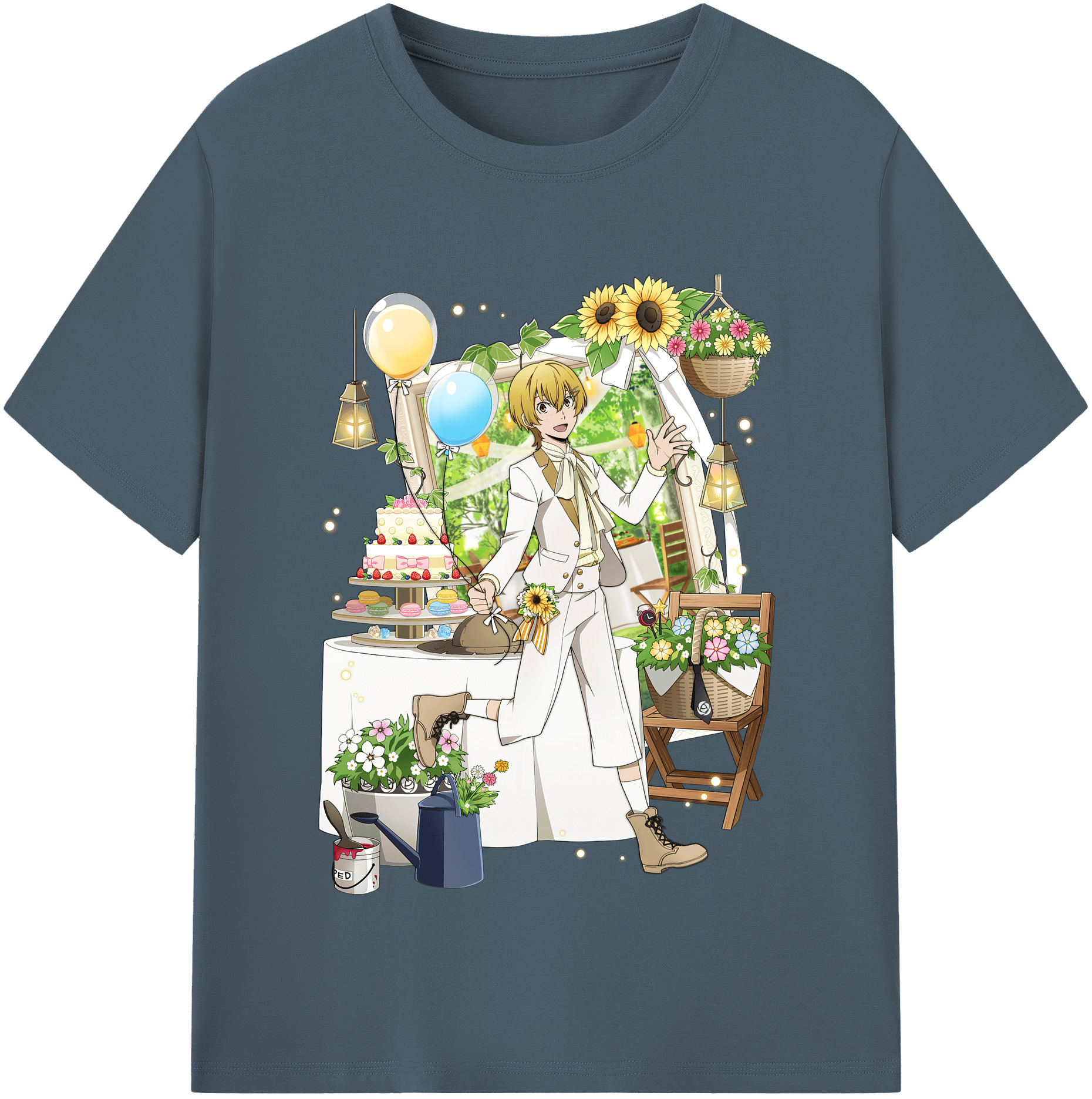 （画像用） 文豪ストレイドッグス Bungo Stray Dogs 綿100％半袖Tシャツ（フロントプリント）
